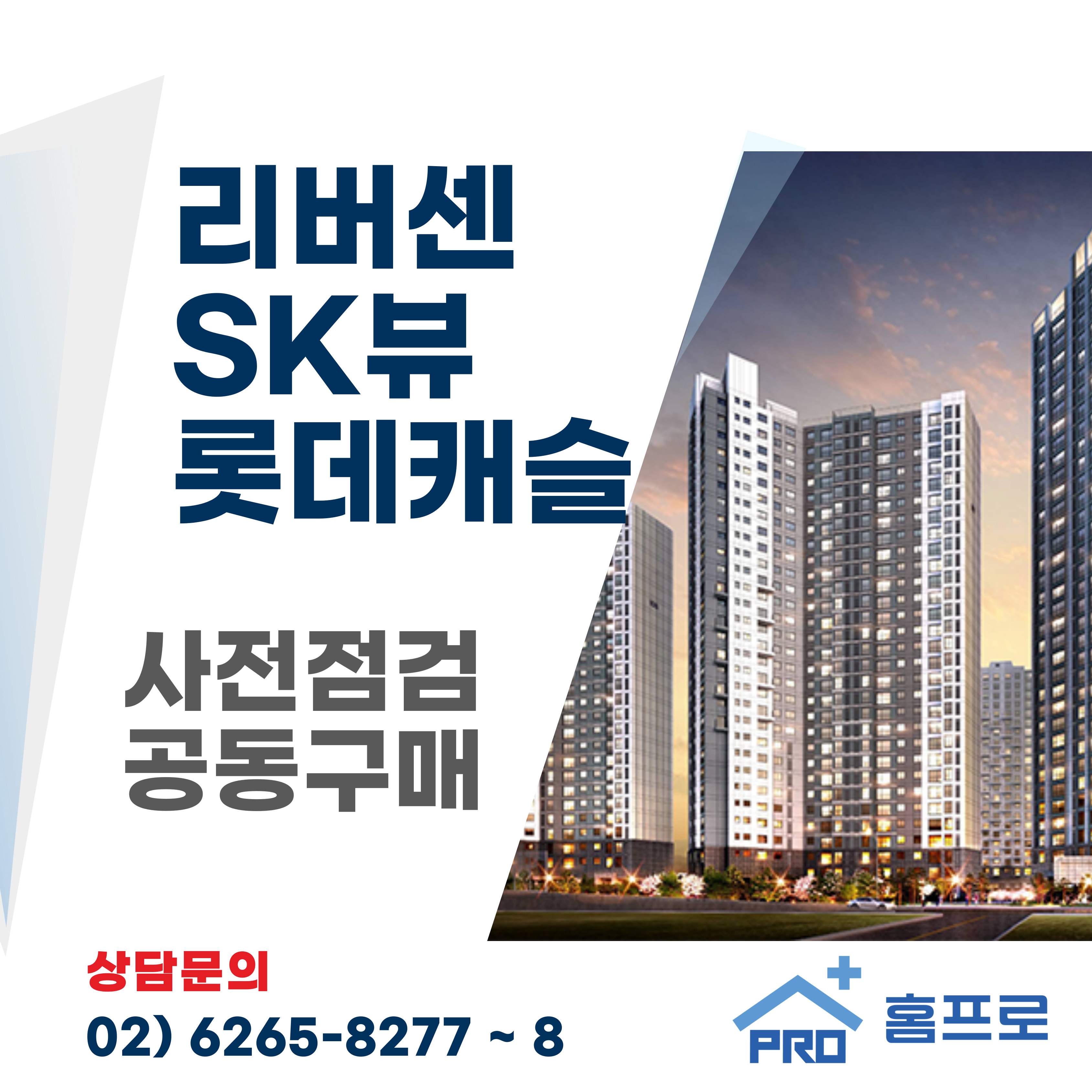 리버센 SK뷰 롯데캐슬 사전점검 공동구매