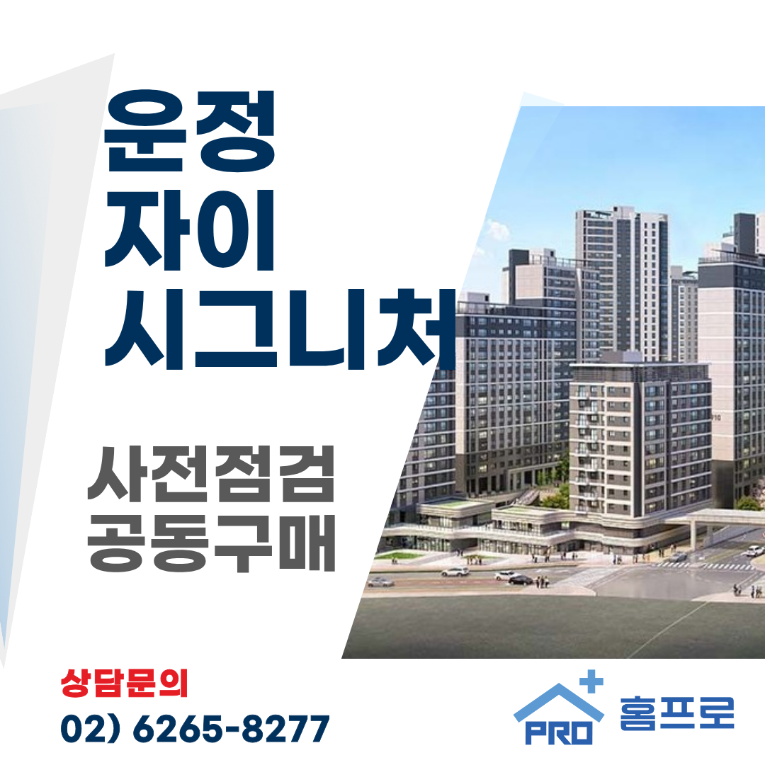 운정자이 시그니처 사전점검 공동구매