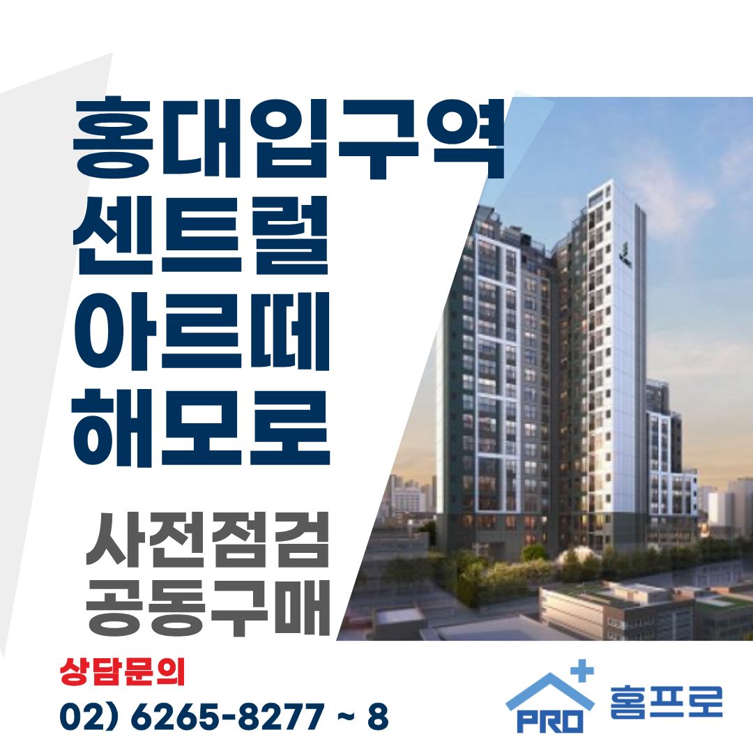 홍대입구역 센트럴 아르떼 해모로 사전점검 공동구매