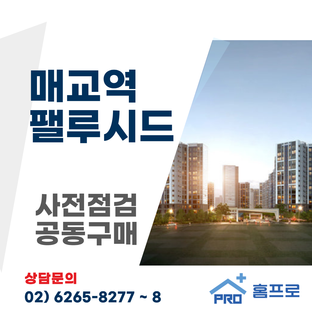 매교역 팰루시드 사전점검 공동구매