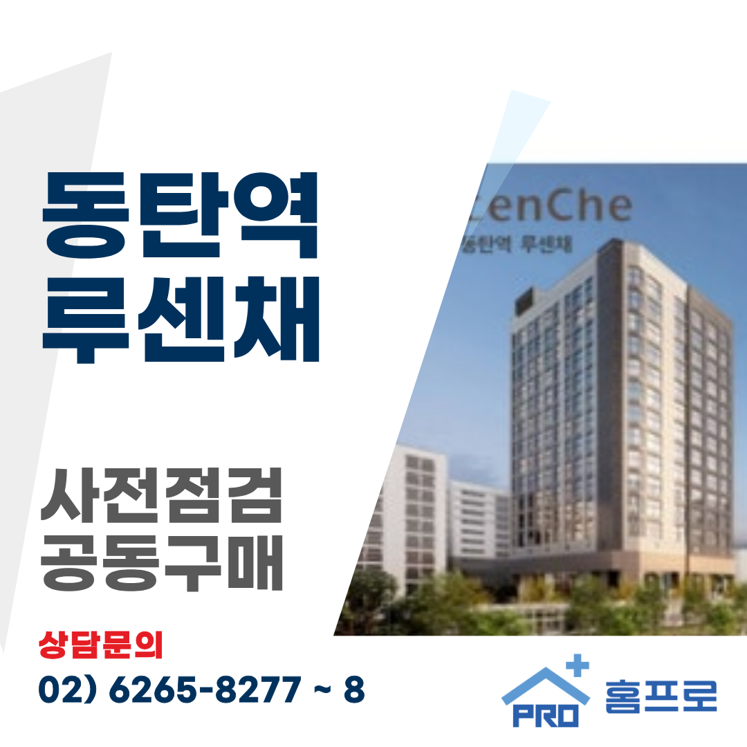 동탄역 루센채 사전점검 공동구매